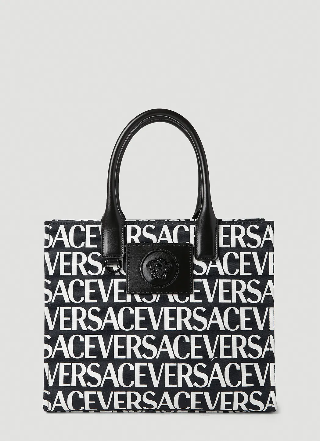 Versace Logo Print Tote Bag