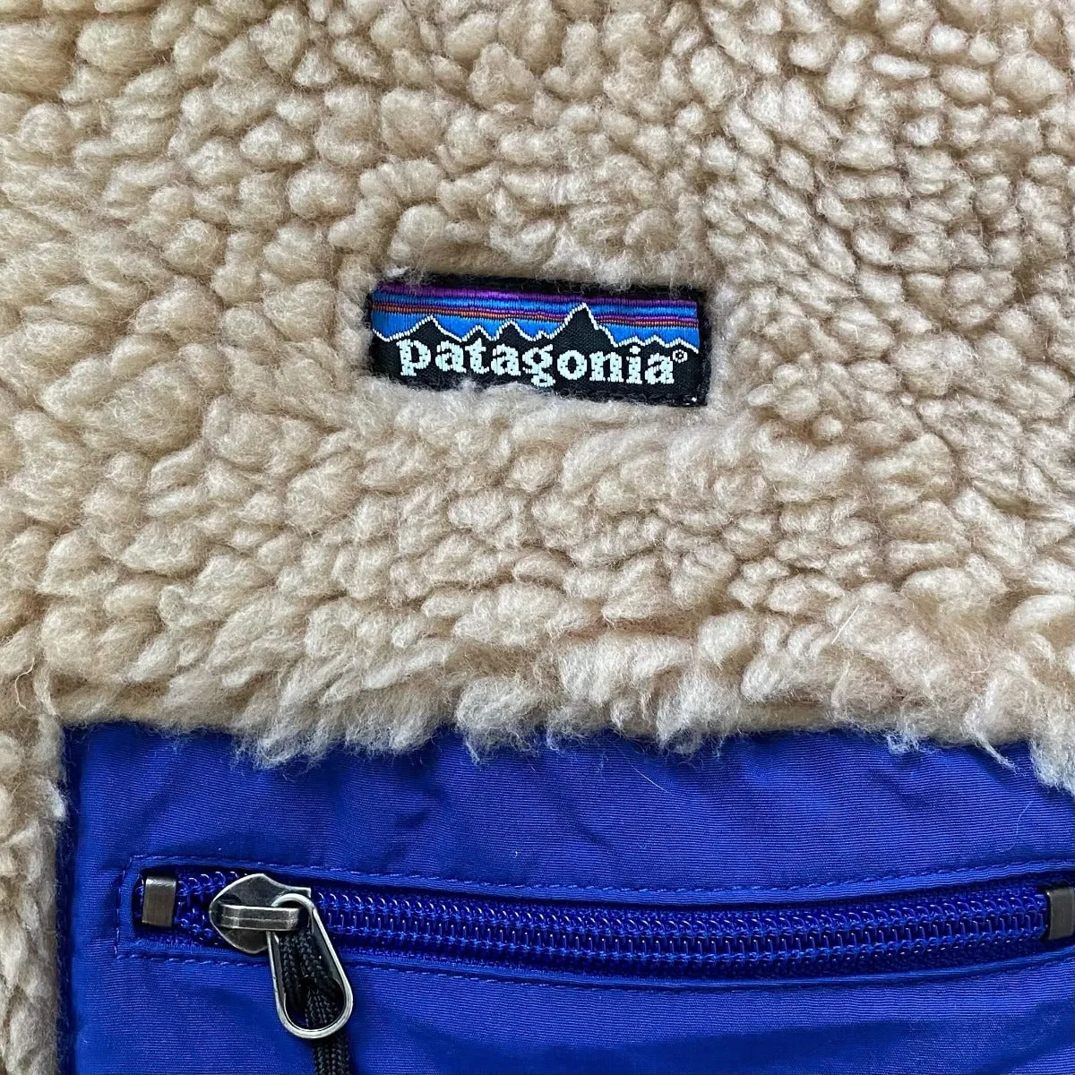 Vintage Patagonia Fall 2004 Deep Pile Cream Retro X Fleece Jacket