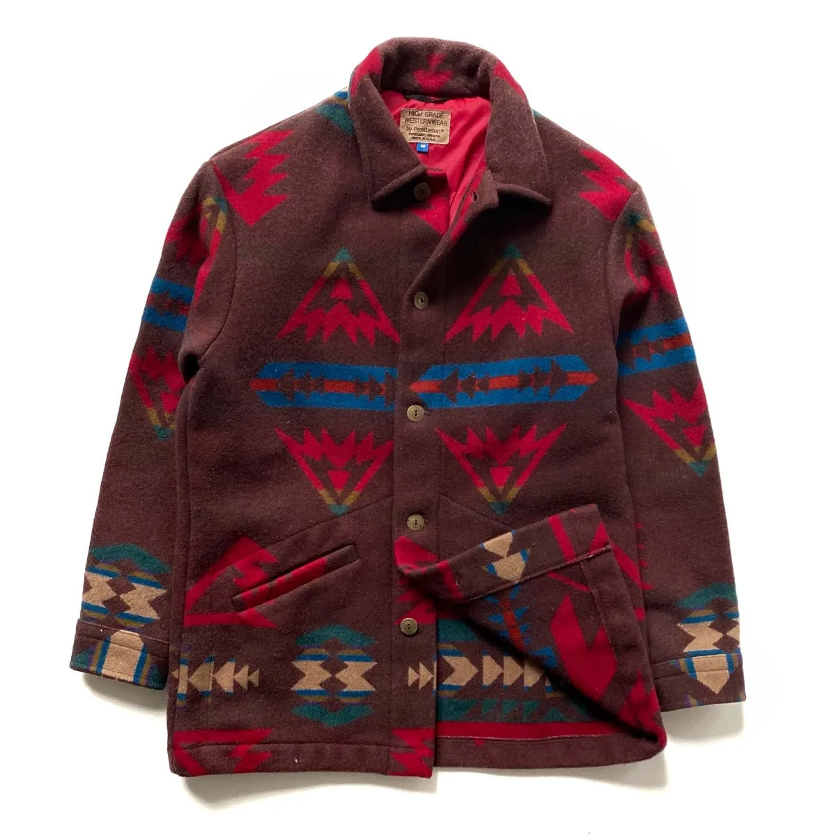 Vintage Pendleton Western Wear Wool Blanket Cloak Jacket