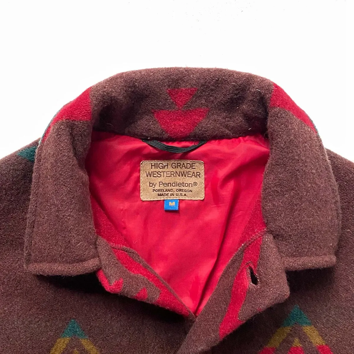 Vintage Pendleton Western Wear Wool Blanket Cloak Jacket