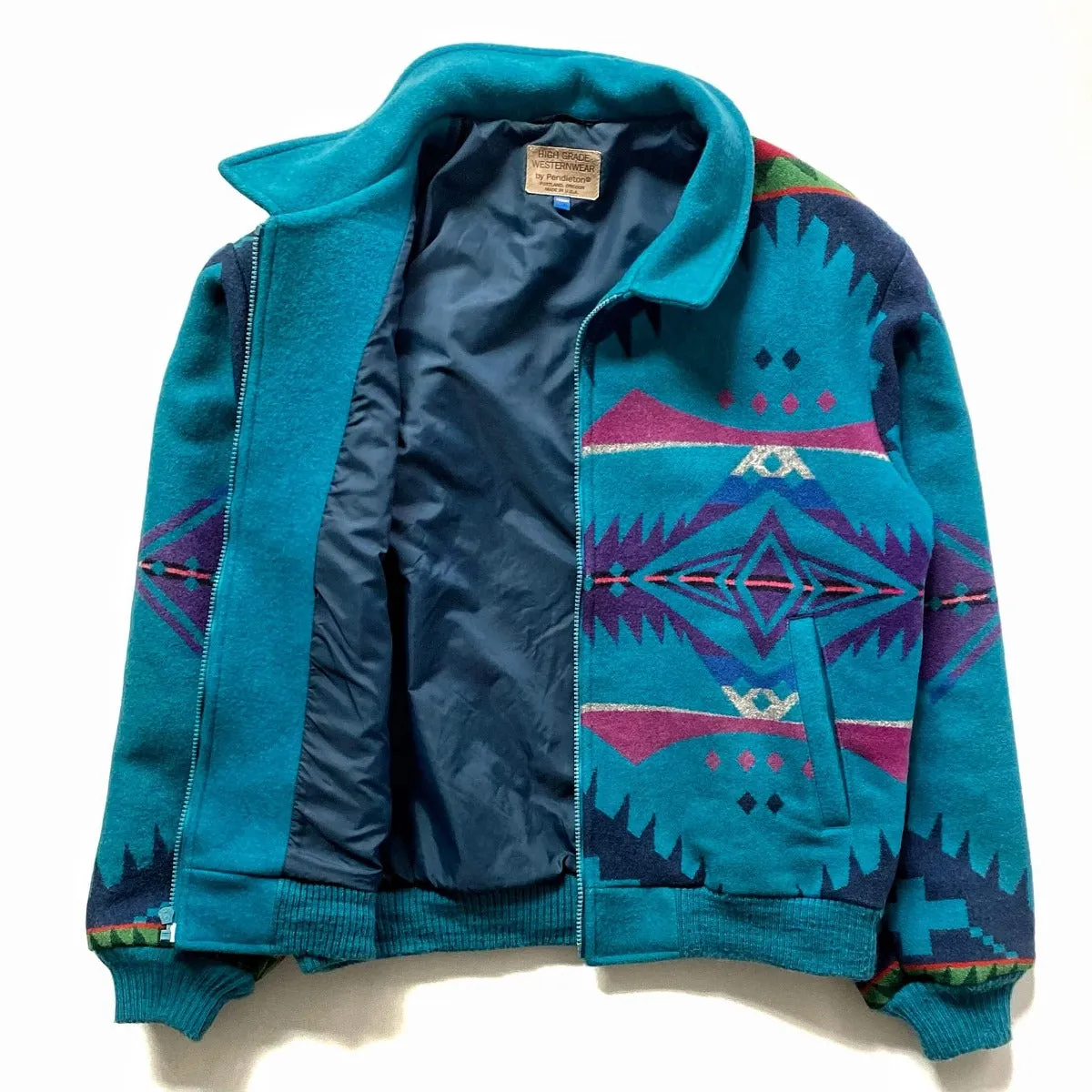 Vintage Pendleton Western Wear Wool Blanket Jacket