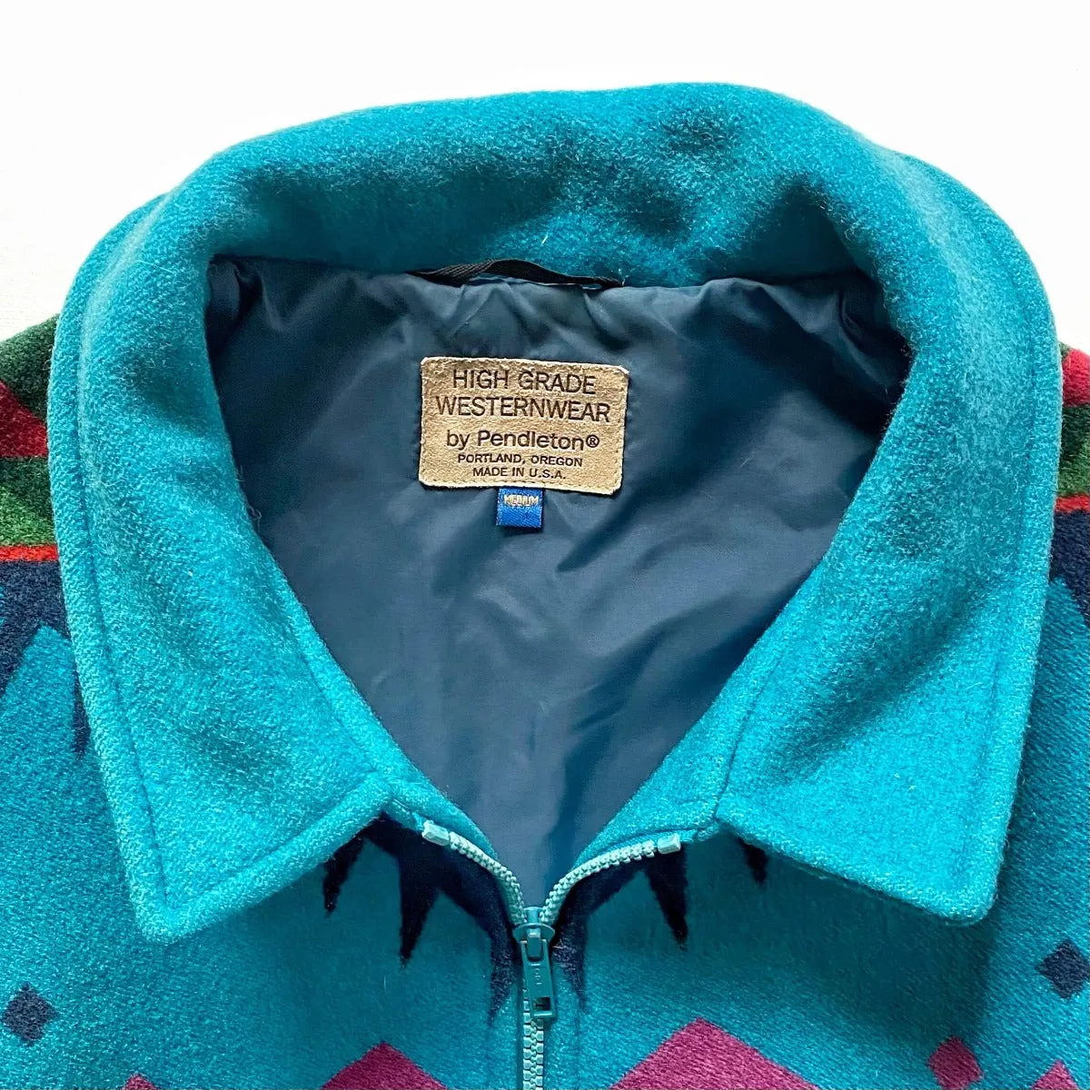 Vintage Pendleton Western Wear Wool Blanket Jacket