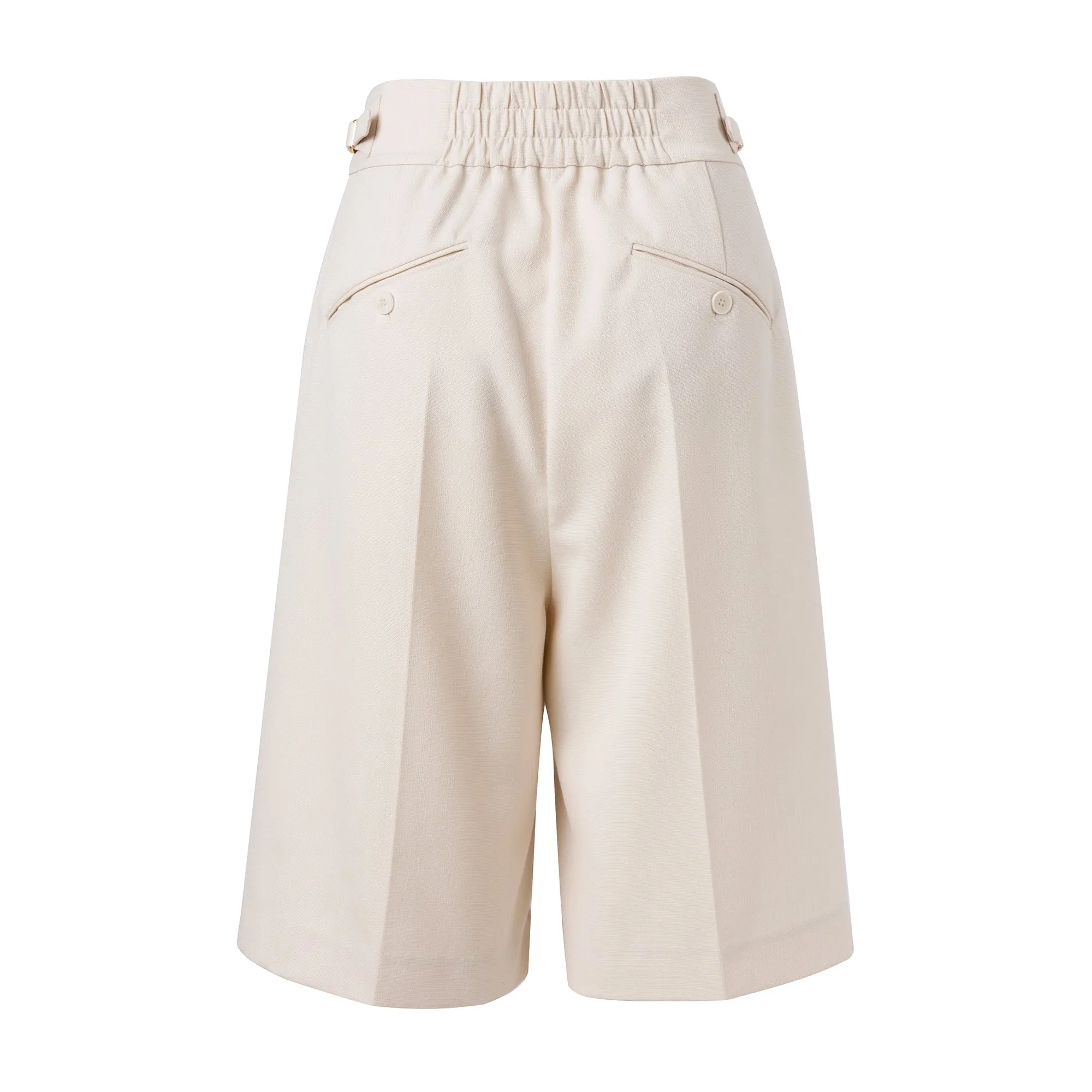 White Bermuda Shorts-