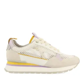 WHITE MESH SNEAKERS FOR WOMEN VAMO