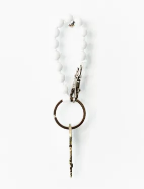 white Short Perlen Keychain
