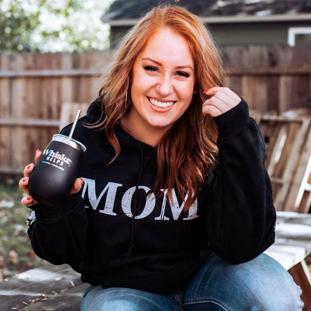 Women's Mom Defined Hoodie - Black