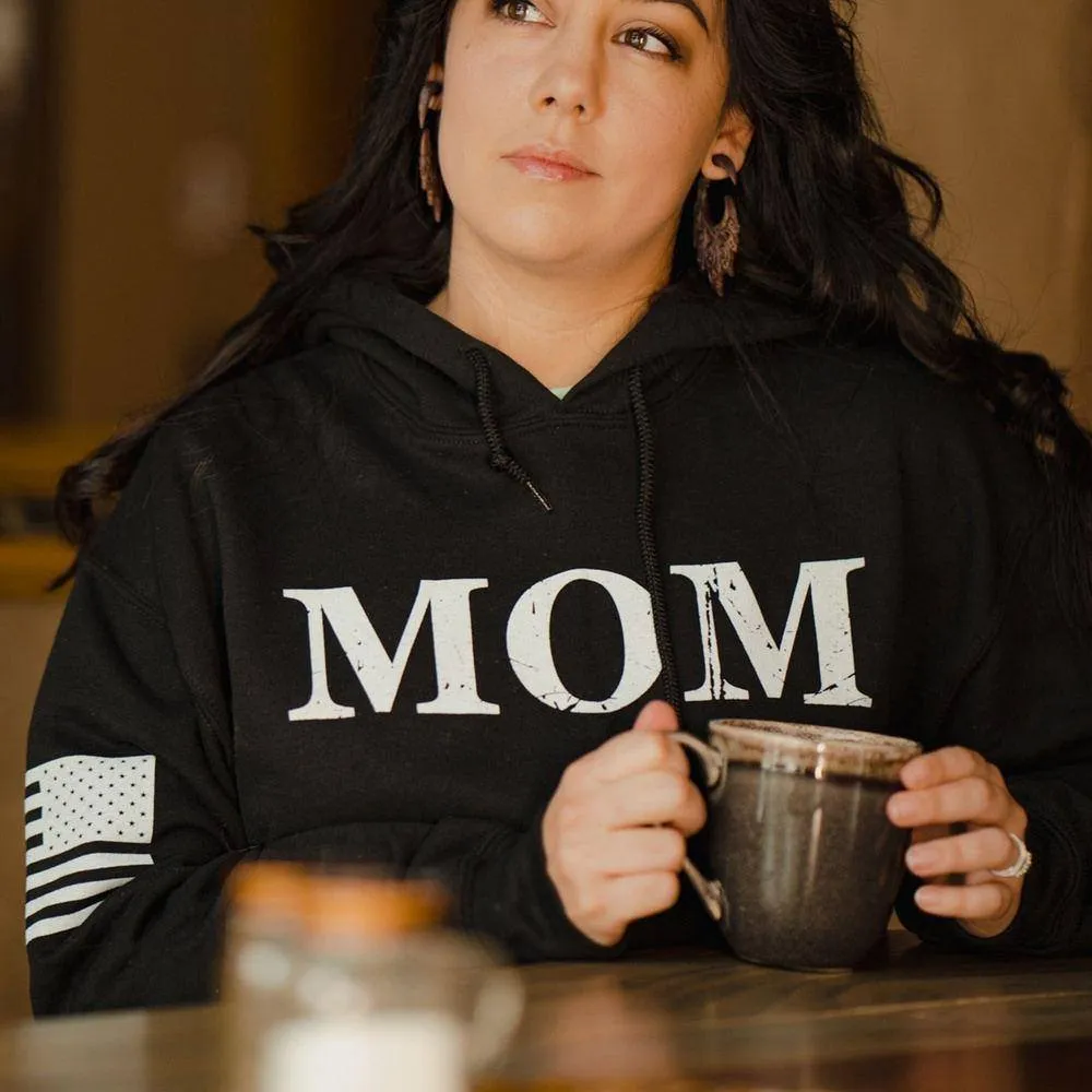 Women's Mom Defined Hoodie - Black