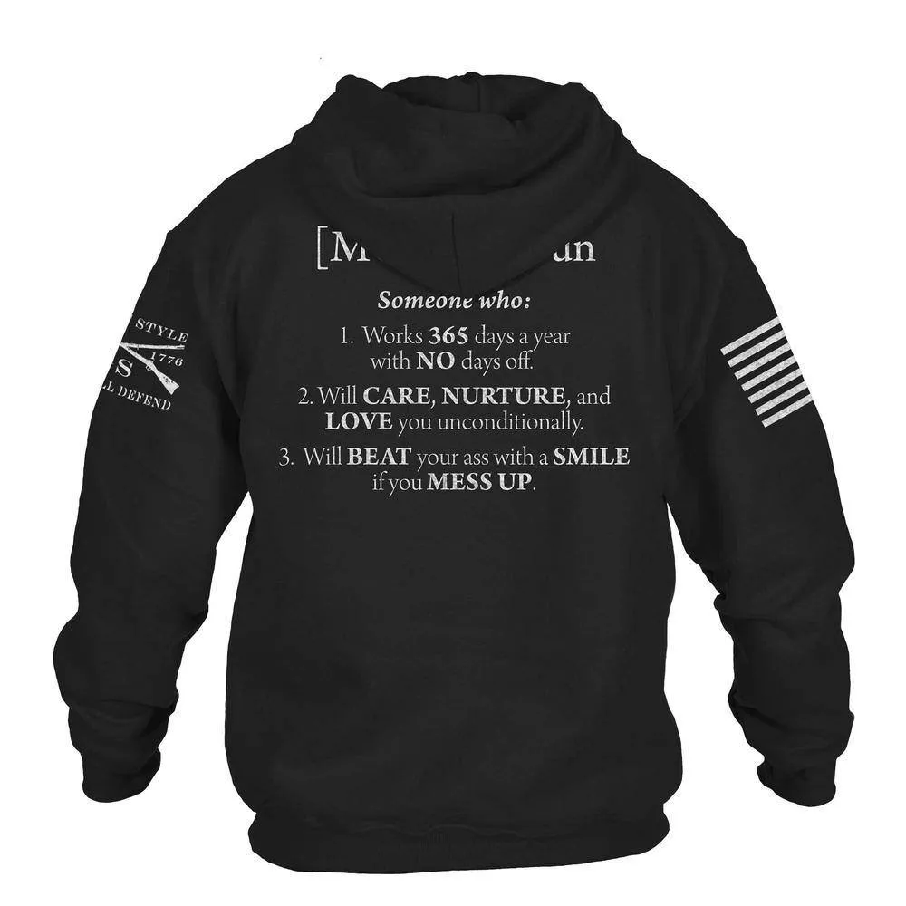 Women's Mom Defined Hoodie - Black