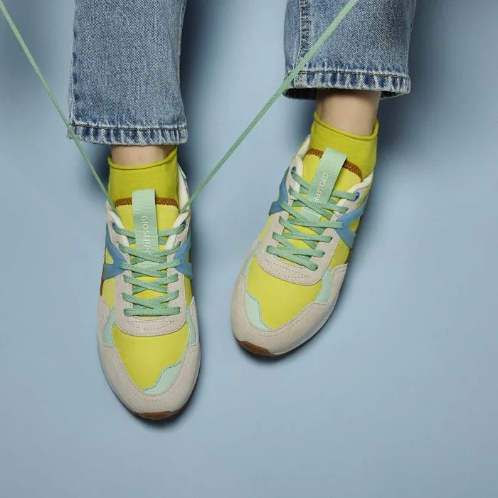 YELLOW SNEAKERS WITH MULTICOLOR DETAILS FOR WOMEN ADAIR