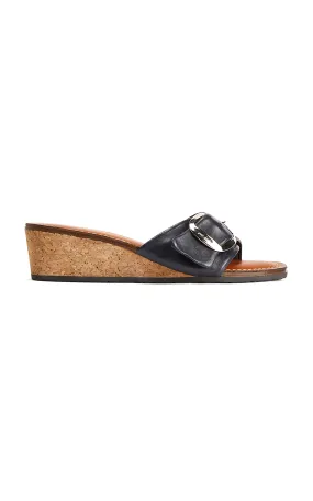 Yuni Buffa Lucca Leather Wedge Sandals