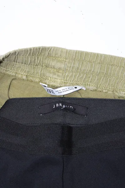 Zara J Brand Womens Cargo Pants Trousers Green Size M L Lot 2