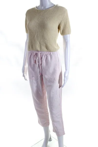 Zara J Crew Womens Sweater Top Cargo Pants Beige Size L XXS Lot 2